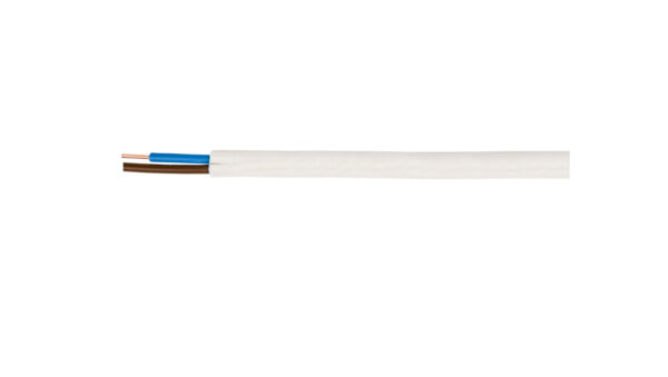 Przewód YDYp 2×2,5 biały 450/750V /bębnowy/