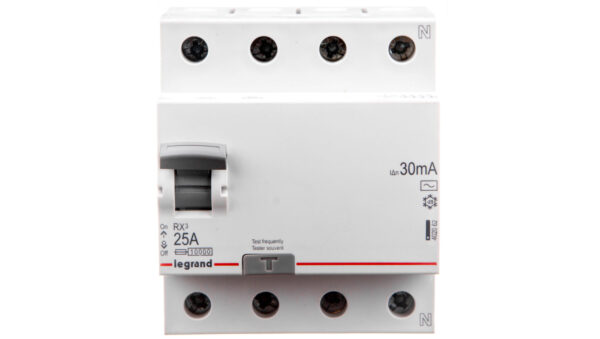 Wyłącznik różnicowoprądowy 4P 25A 0,03A typ AC P304 RX3 402062
