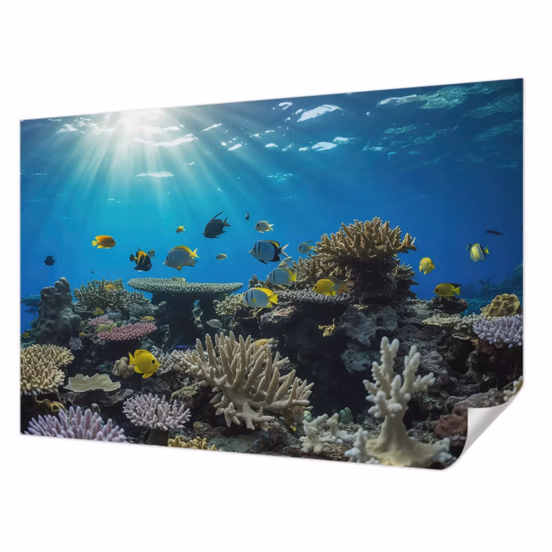 Fototapeta samoprzylepna Tulup 104×70 cm Podwodny świat Tapeta Do Łazienki, Salonu, Sypialni 1 szt.