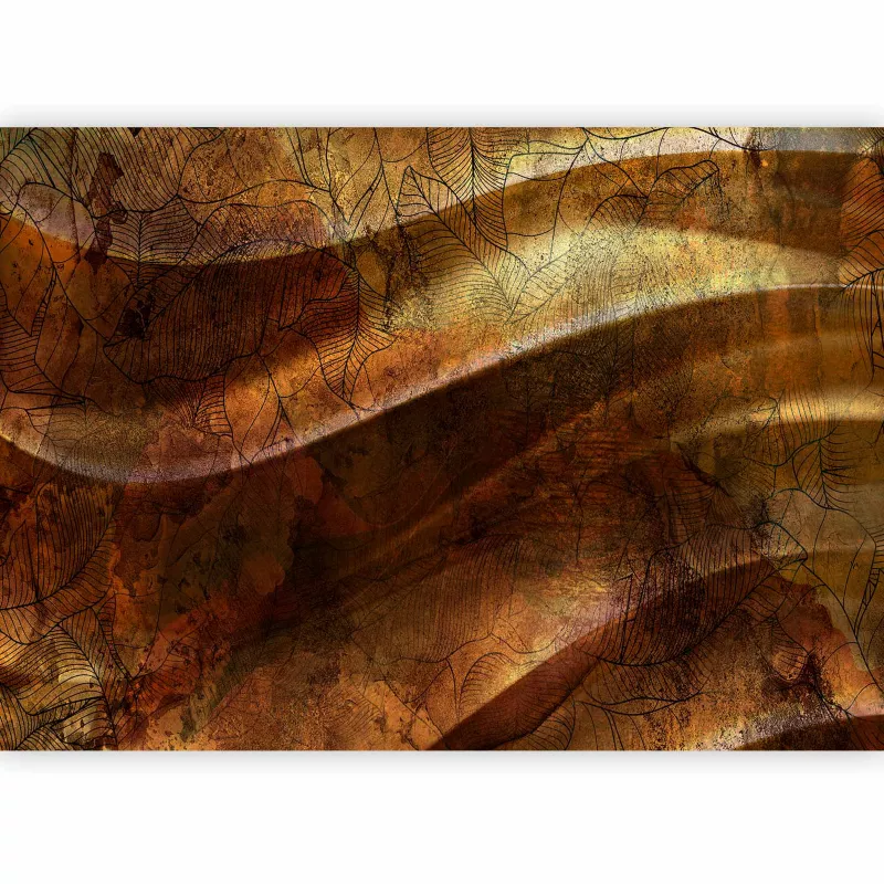 Fototapeta flizelinowa Premium Artgeist 155g/m2 Kwiaty brązowa 100×70 (2 części) 0894aa rolka 1 szt