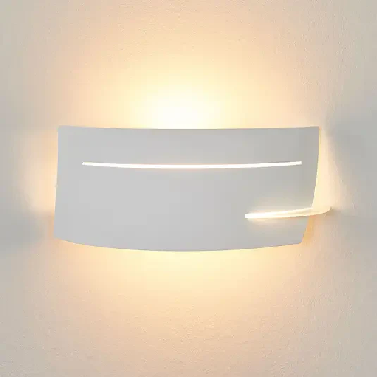 Lampa ścienna LED Keyron biała