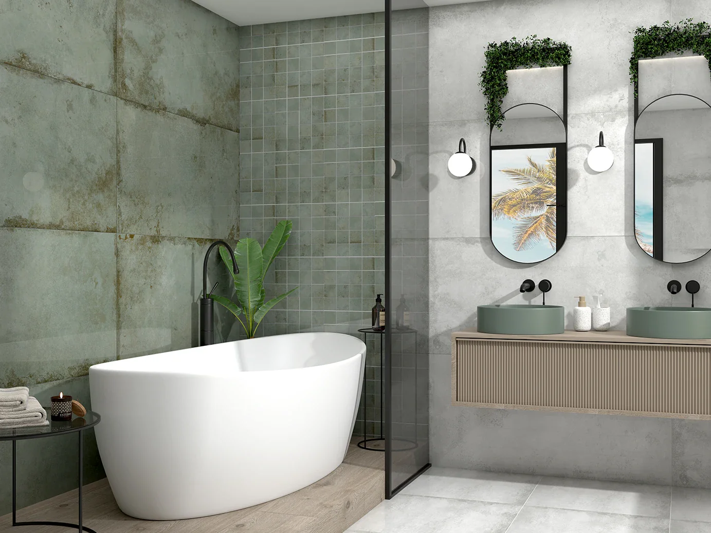 Alloy Pearl Semi Polished Porcelain Tiles 60x120cm