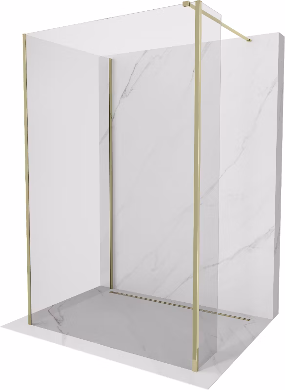 Kabina prysznicowa Mexen Kioto złota 140x80x30 cm 800-140-080-221-50-00-030 1 szt.