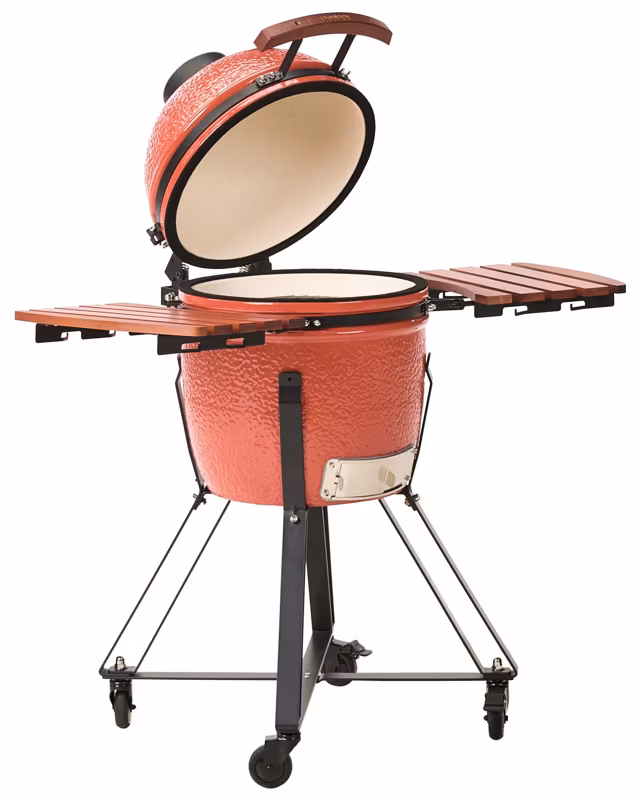 Grill węglowy Kamado Ceramika Czerwony 1 szt.