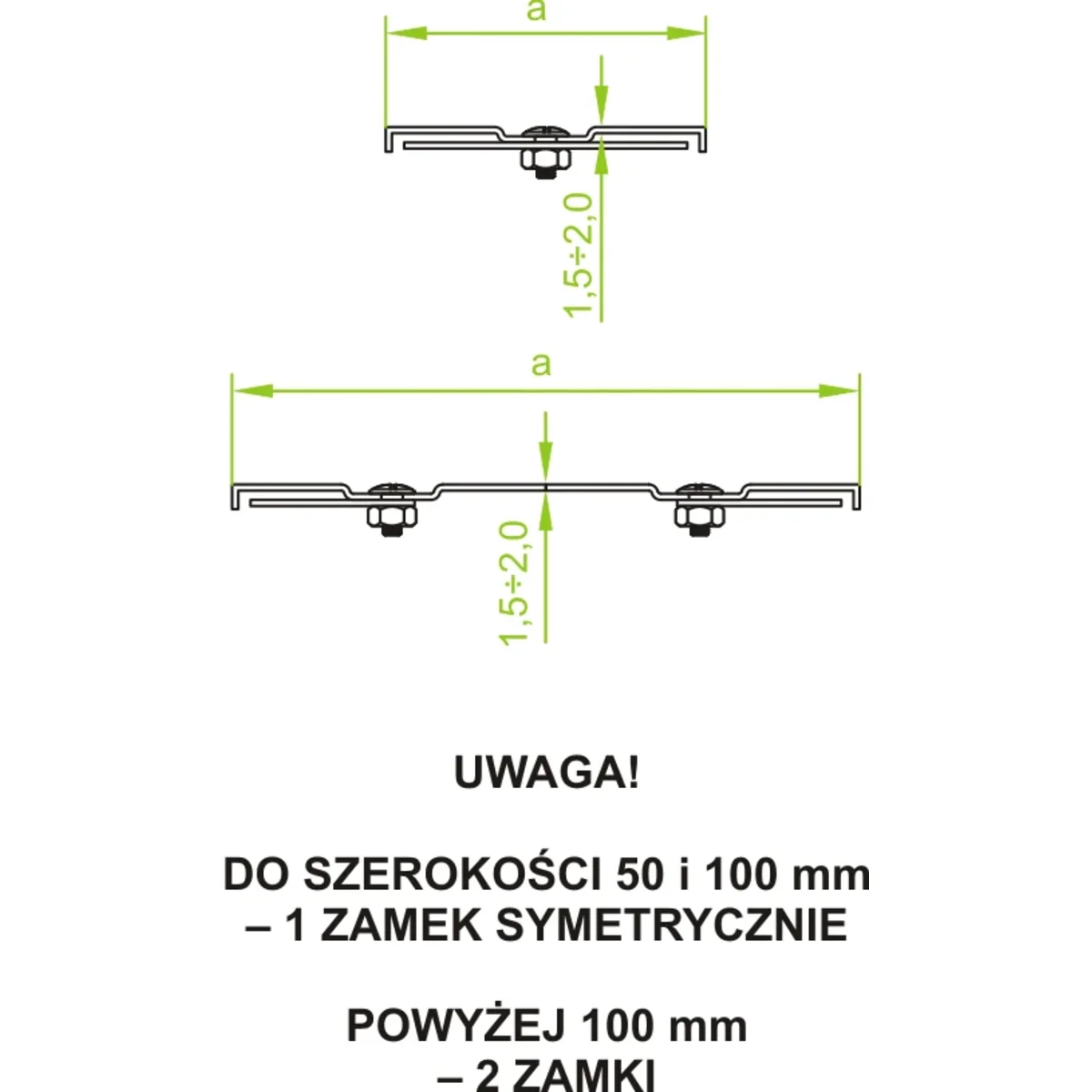 PZKKZMC100 Pokrywa kolanka 45° z zamk. gr. blachy – 2 mm 304910
