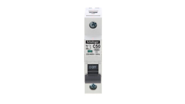Wyłącznik nadprądowy 1P C 50A 4,5kA AC SCHELINGER A02-G7-1P-C50