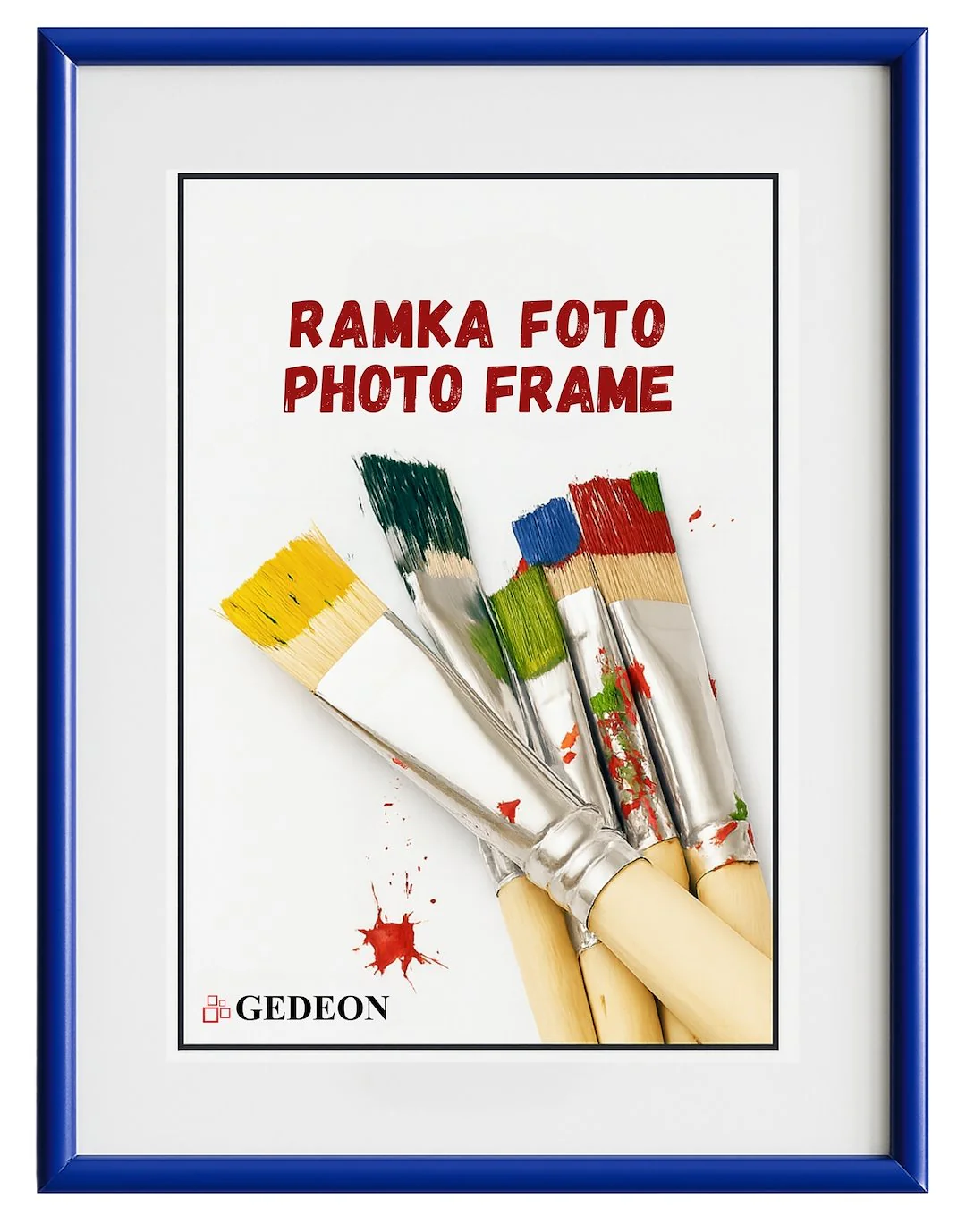Ramka plastikowa 70×100 BD70100BLplx niebieska plexi
