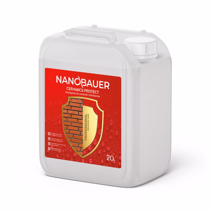 Impregnat Nanobauer 20L do klinkieru, cegły klinkierowej i dachów ceramicznych 1 szt.