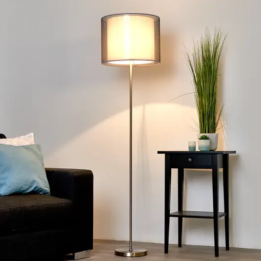 Lampa podłogowa Nica szara
