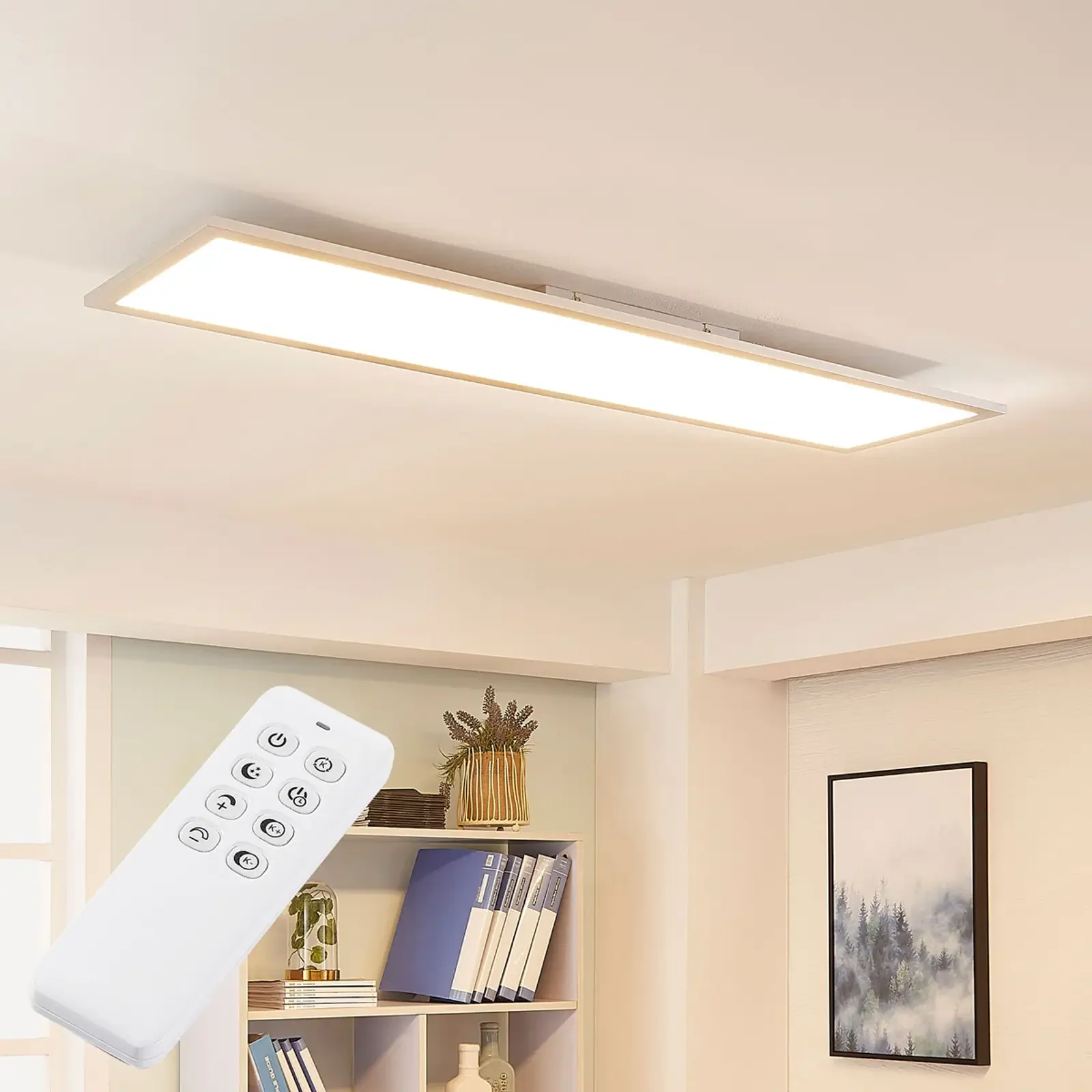 Arcchio Lysander LED panel, CCT 119cm 58W, srebrny