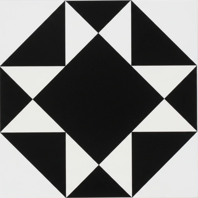 Blanconero Georgian Geometric porcelain 200x200x8mm