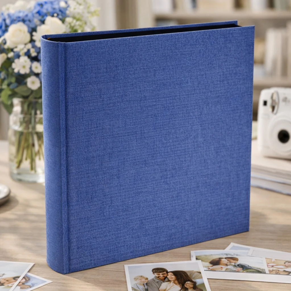 Album tradycyjny szyty 29×32 cm 60 stron DBCL30LINENBLUEB