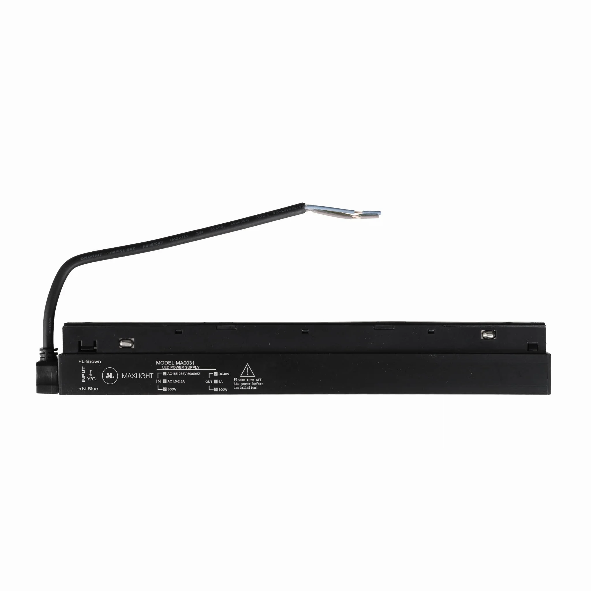 AKCESORIUM SYSTEMY SZYNOWE MAGNETYCZNE MAGNETIC ACC CZARNY OD MAXLIGHT MA0031
