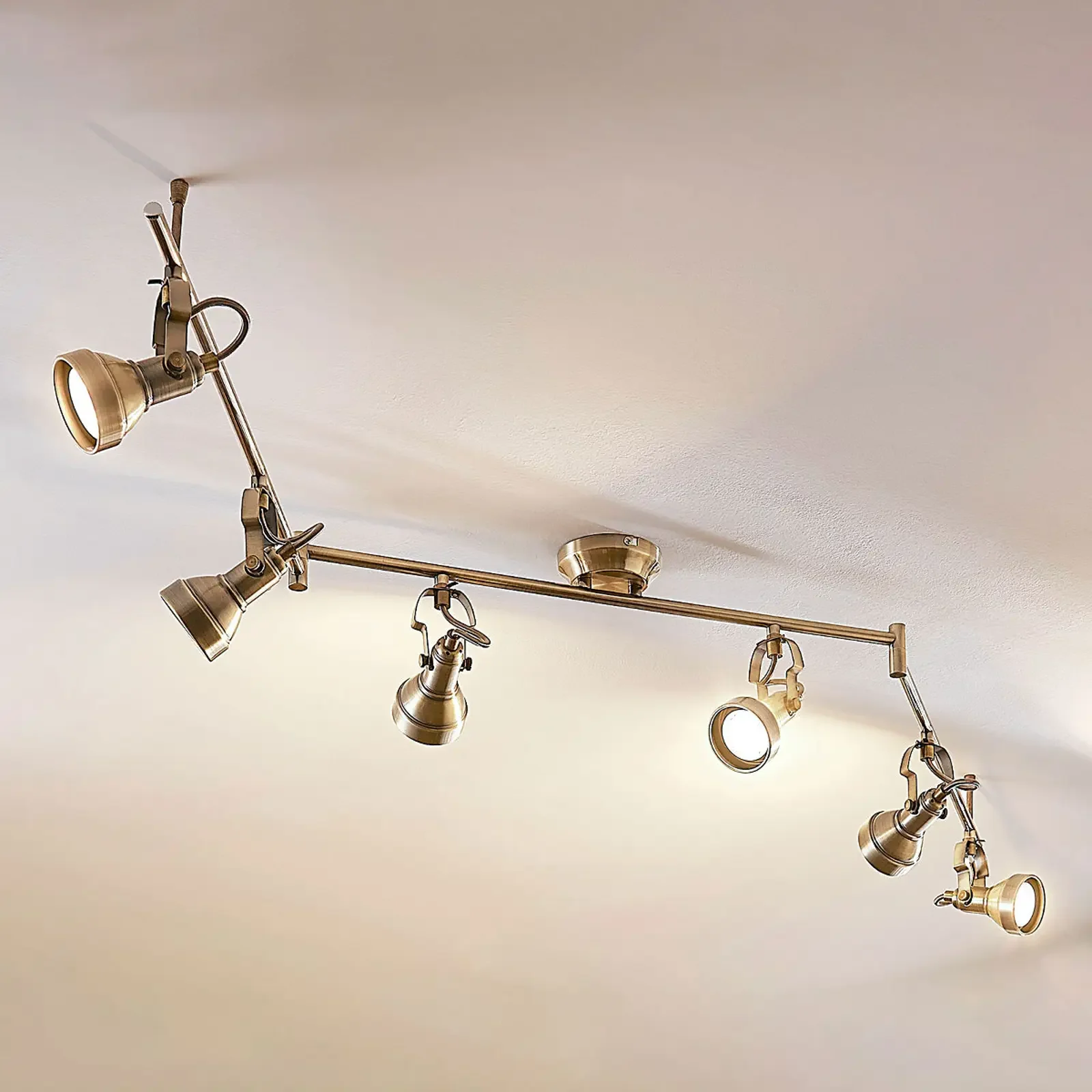 Sześciożarówkowa lampa sufitowa LED Perseas, GU10 LED
