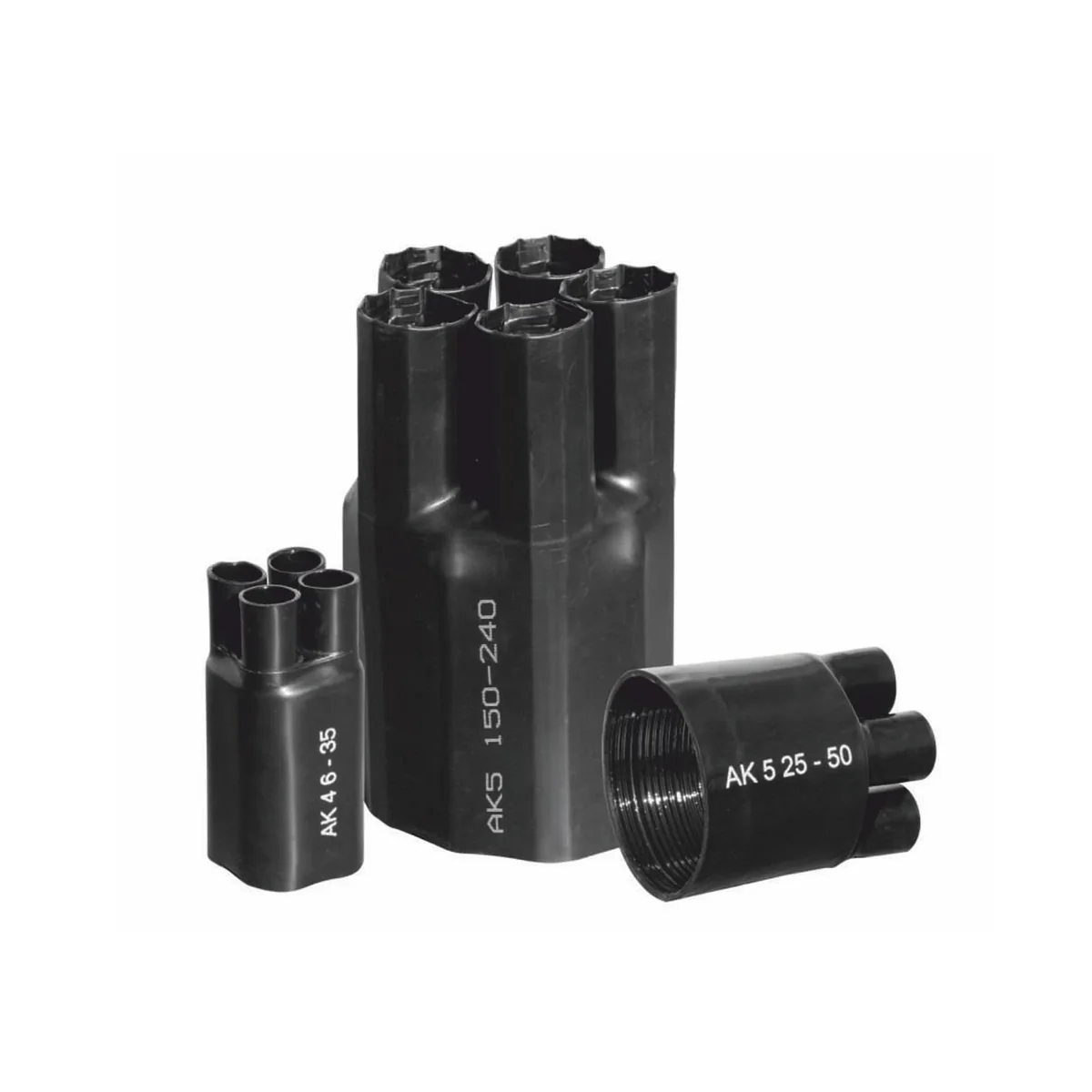 Palczatka termokurczliwa dwupalczasta czarna AK2 25-120 TKP2K050242107C1