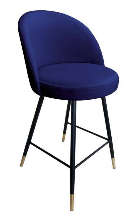 Hoker niski TANEW VELVET GOLD granatowy ATOS 1 szt.