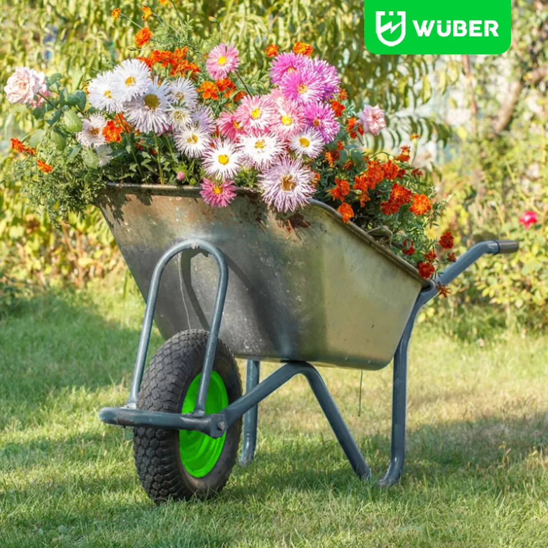 Koło do taczki 15″ dętką 200 kg WUBER