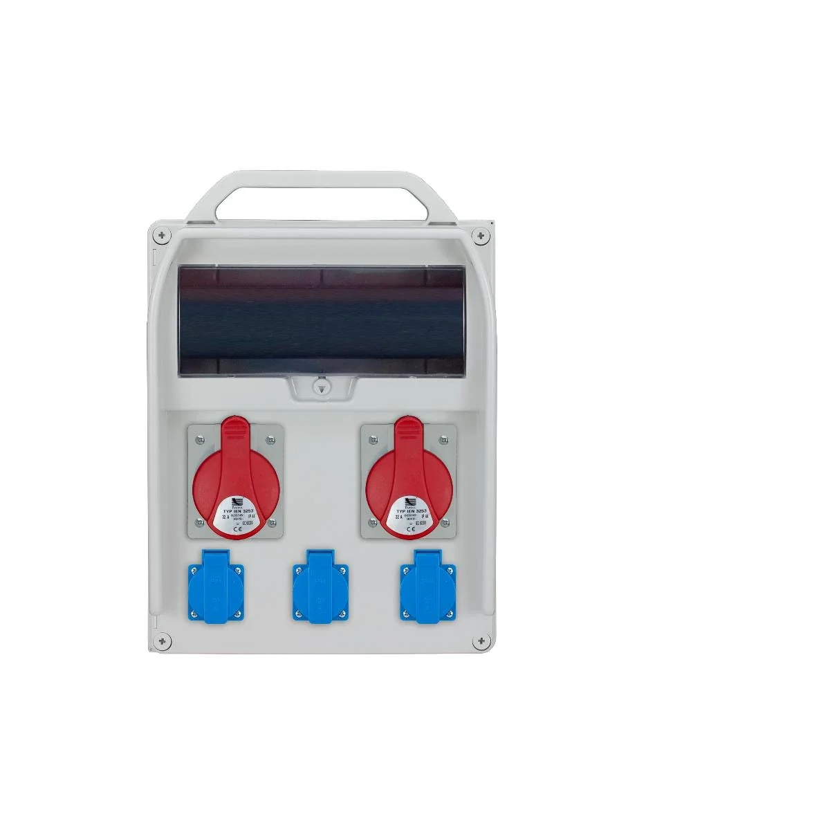 Rozdzielnica R-BOX 380 13S: 2x32A/5P, 3x250V, 400V, IP44 B.18.380-35