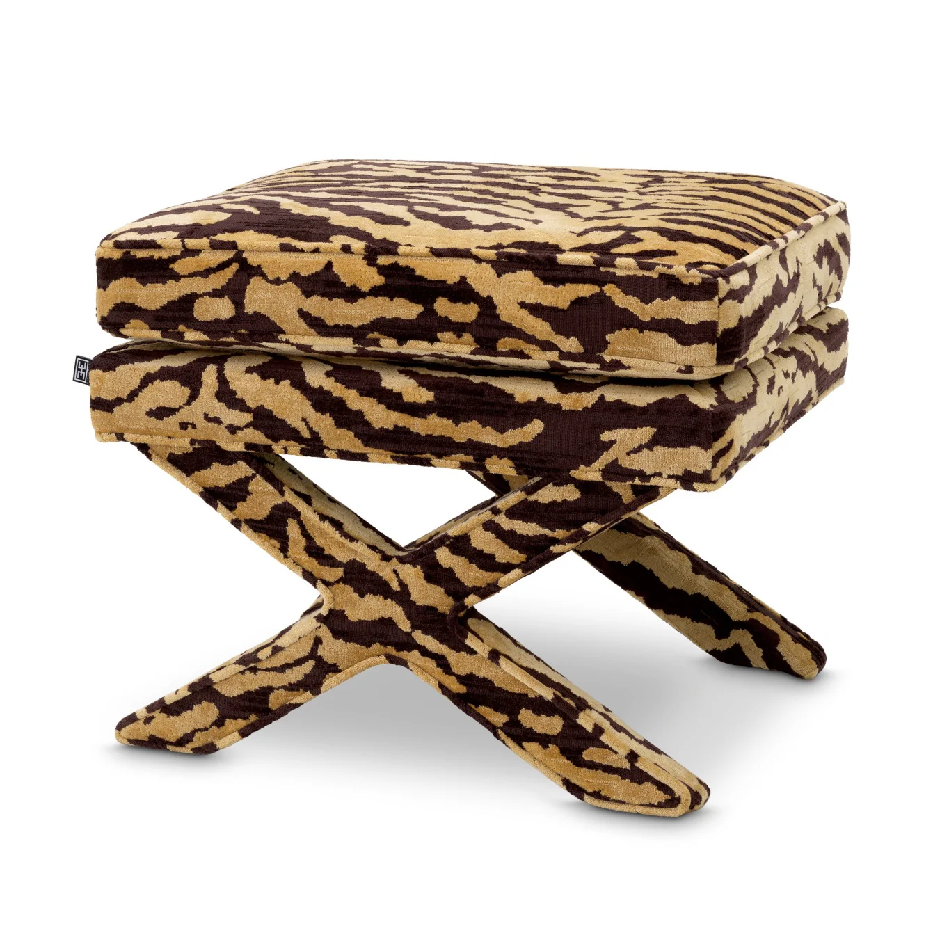 Taboret CORDOBA brązowy tygrys