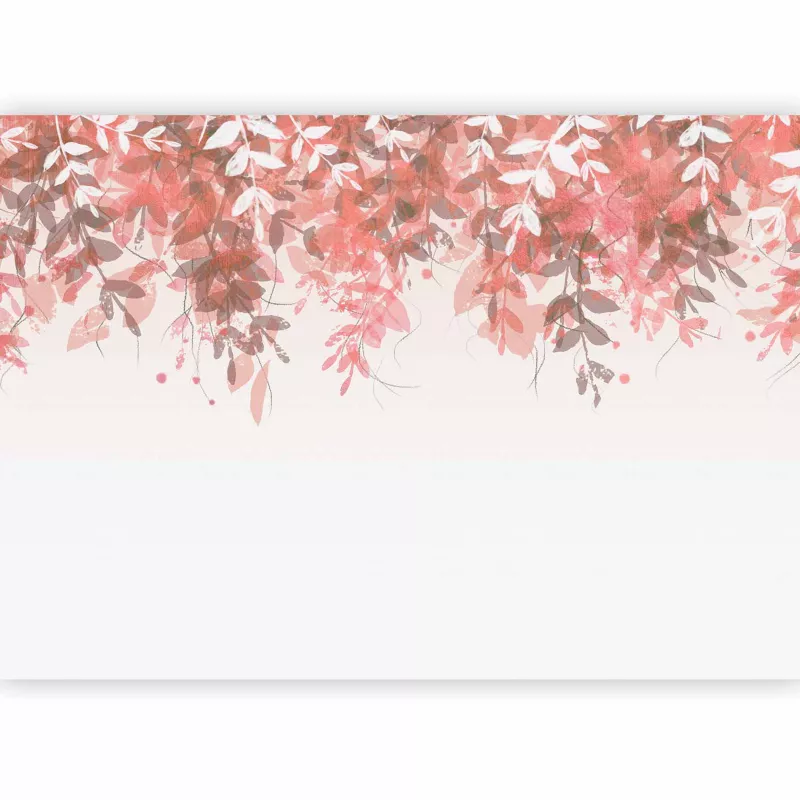 Fototapeta flizelinowa Premium Artgeist 155g/m2 Liście biała 200×140 (4 części) 10115ac rolka 1 szt
