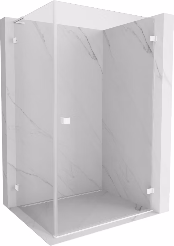 Kabina prysznicowa Mexen Lunar-B L biały 100×80 cm 1 szt.