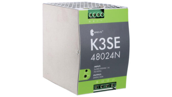 Zasilacz impulsowy K3SE 48024 3×400/ 24VDC 20A 480W na szynę DIN, Uzas: 340-550VAVAC, Ta70, 17000-1014