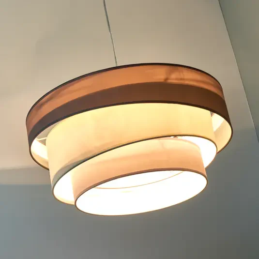 Lampa wisząca Melia w kolorze brązowym i szarym