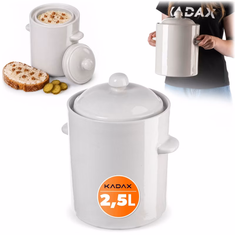 Garnek KADAX Beczka Do Kiszenia Z Kołnierzem 2,5L 1szt.