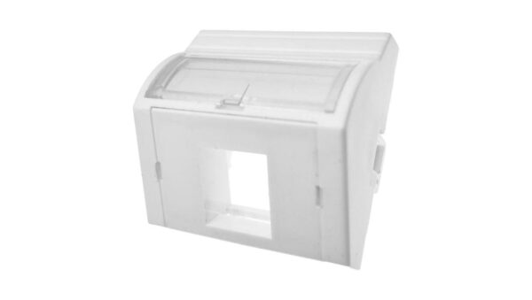 Adapter 45×45 1xRJ45 (wypukły kątowy) ALANTEC