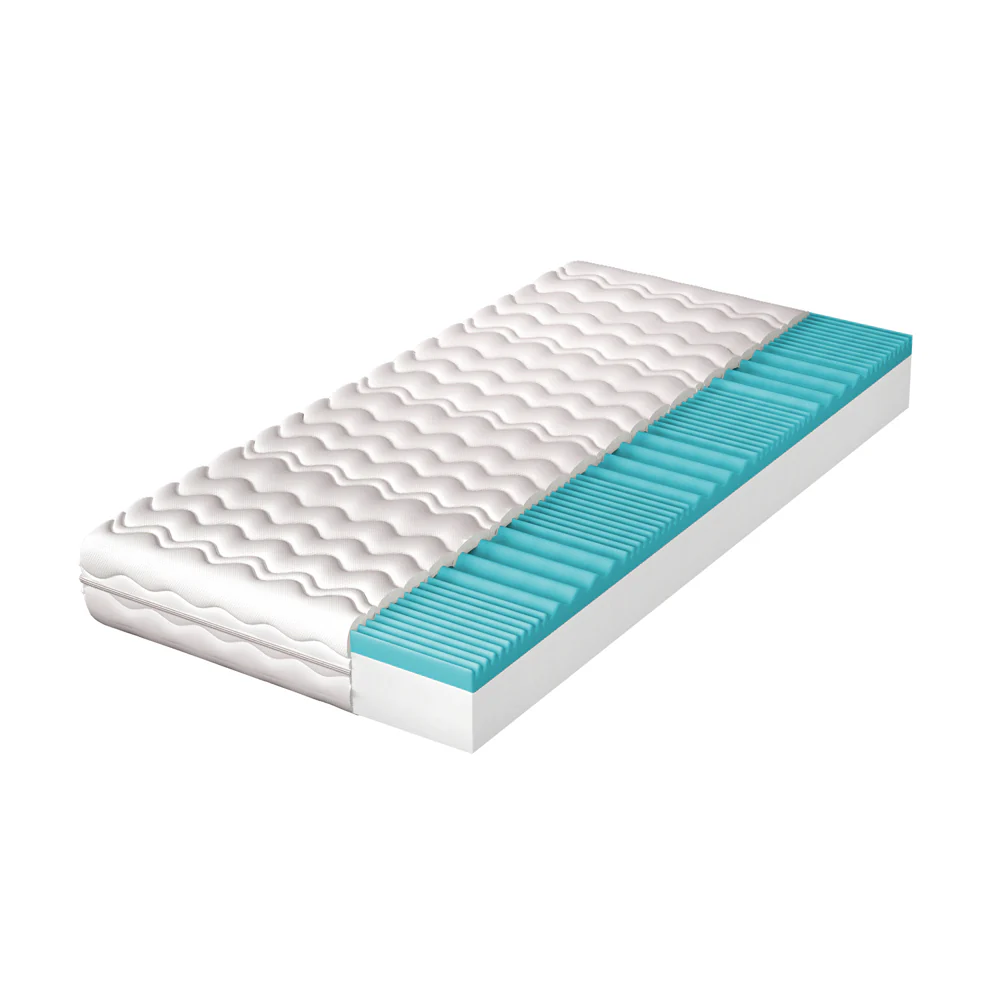 Materac piankowy 120×200 cm Kronno dwustronny, 7 stref twardości, hipoalergiczny