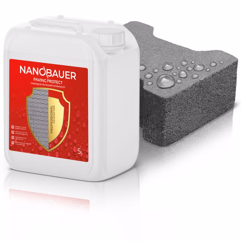 Impregnat bezbarwny do kostki brukowej NANOBAUER 5L na około 40m² 1 szt