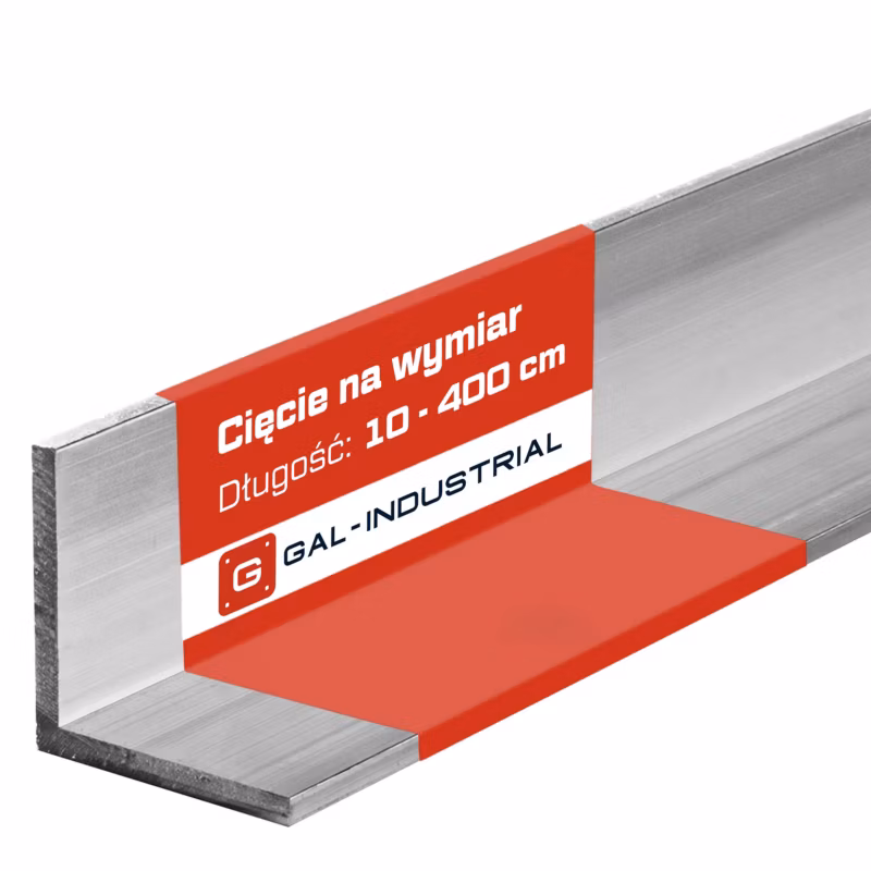 Kątownik Aluminiowy GAL-INDUSTRIAL 60x60x5mm 390cm Aluminium EN6060 PA38+Cięcie na wymiar 1 szt.