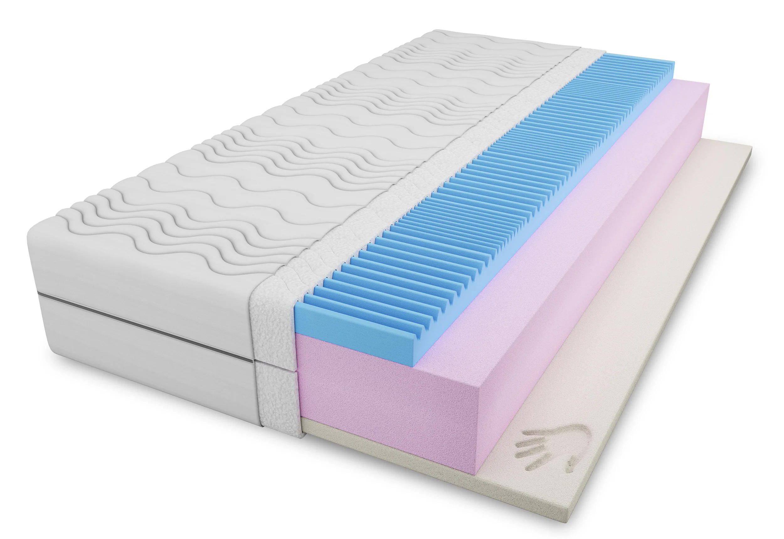 Materac piankowy 140×200 cm Havndal dwustronny