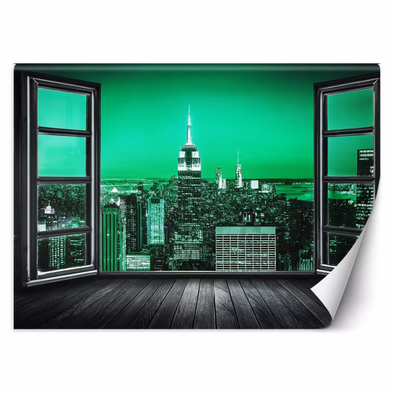 Fototapeta Feeby Widok z okna Zielone Miasto 100×70 1 szt