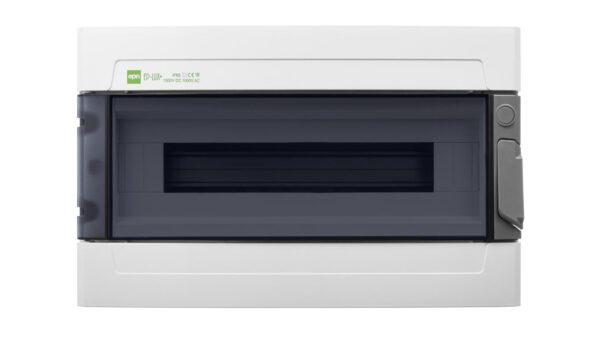 Rozdzielnica hermetyczna EP-LUX natynkowa 1×18 1500V DC 1000V AC PE+N dymny IP65 1955-01