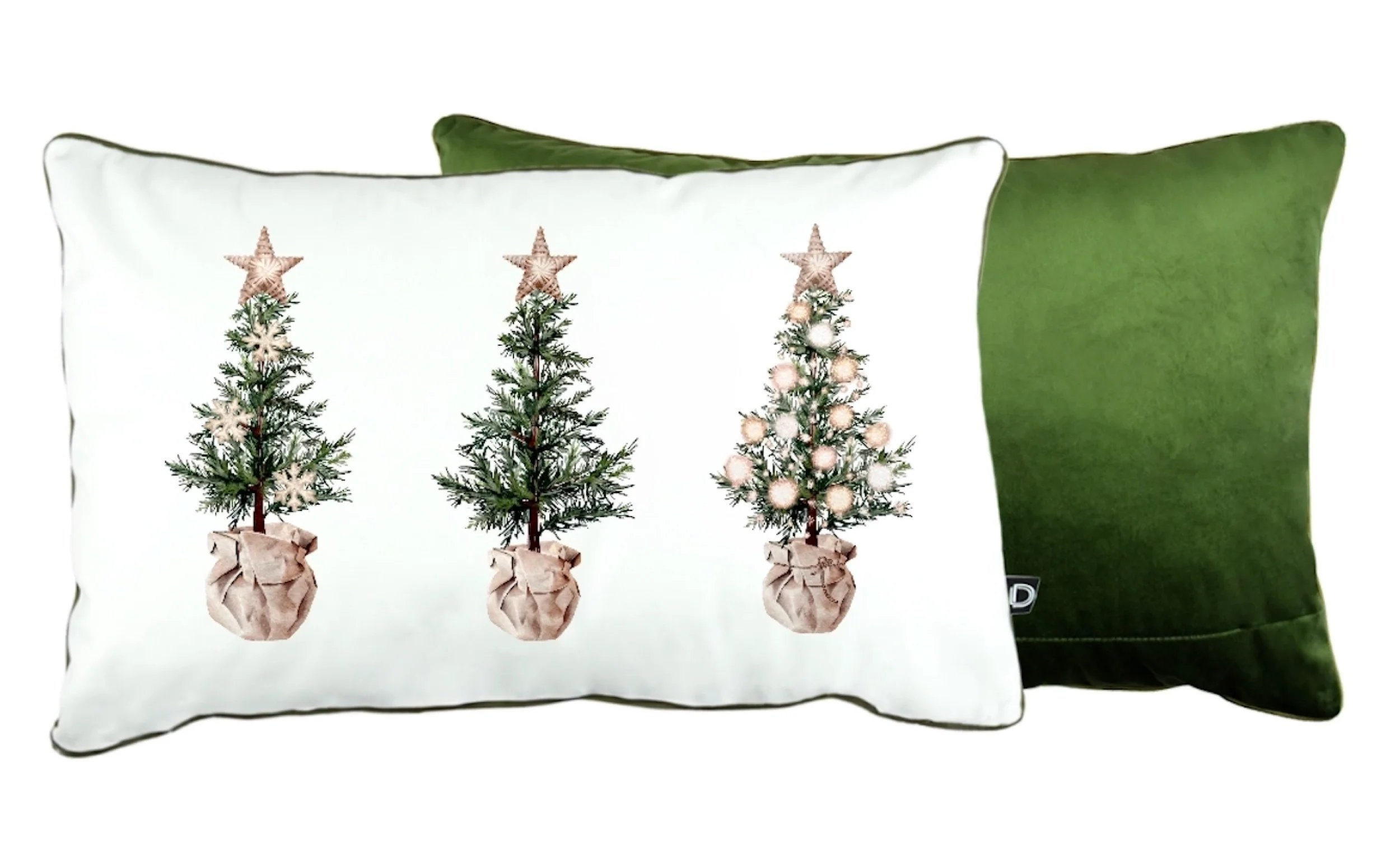 Poszewka XMAS 60×40 cm choinki z gwiazdką
