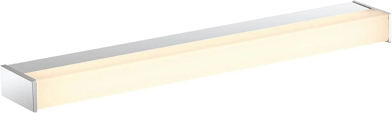 Archchio Djamal LED wall light, IP44, chrome, 53 cm