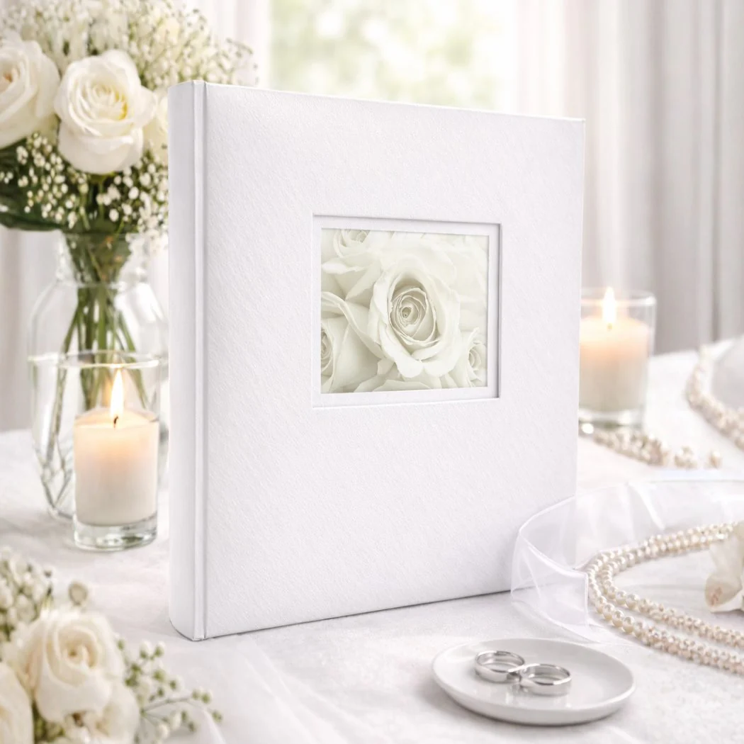 Album tradycyjny szyty 29×32 cm 100 stron DBCL50LOVEWHITEB