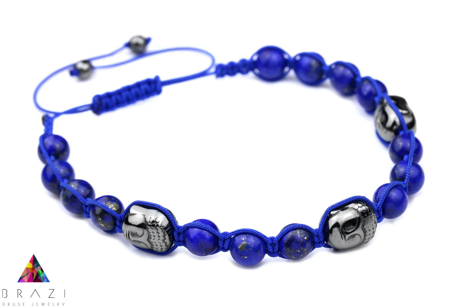 Bransoletka Męska Lapis Lazuli Budda