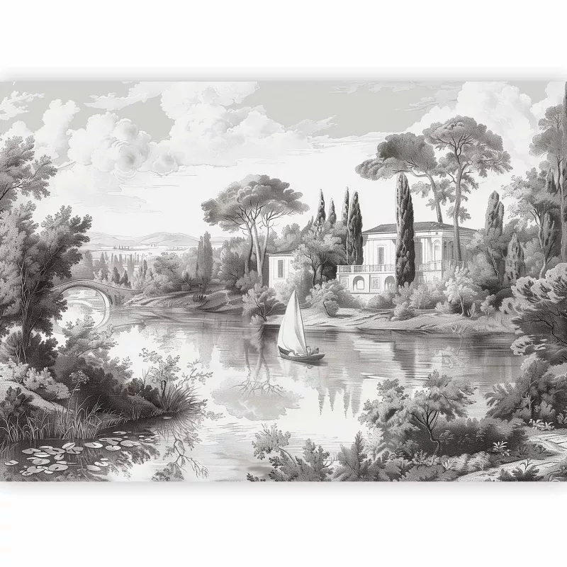 Fototapeta samoprzylepna Artgeist Pejzaże szara 343×256 (7 części) 10047aa rolka 1 szt