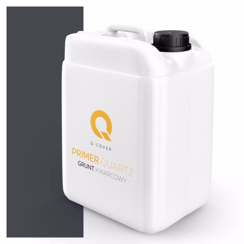 Grunt Kwarcowy pod Tynk Silikonowy Q-Cover Szary stalowy RAL7024 7.5KG