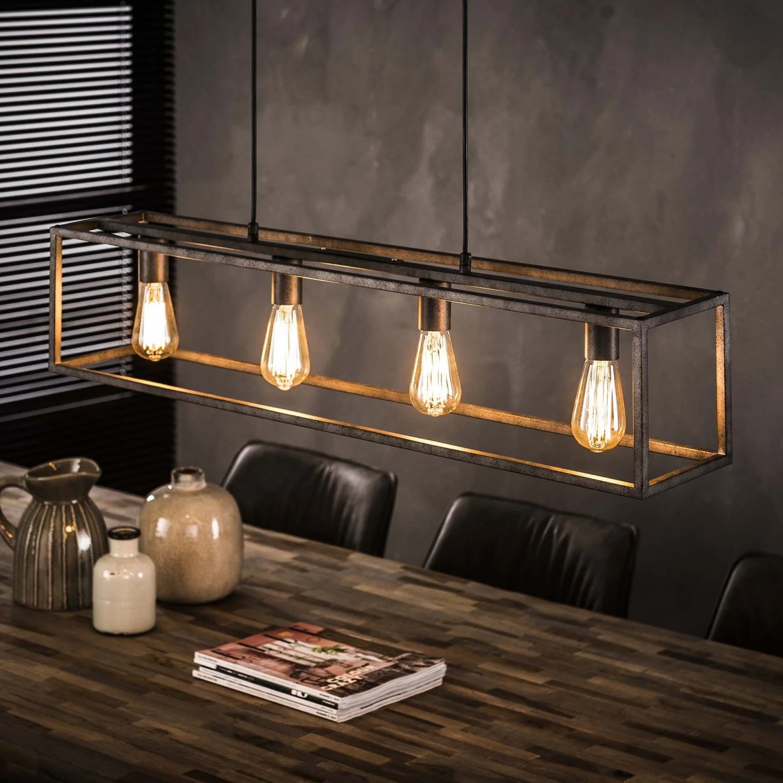 Lampa wisząca 'Veronica’ 4 lampy, 98cm