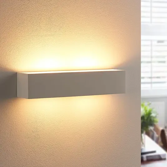 Kinkiet gipsowy Tjada z żarówkami LED G9