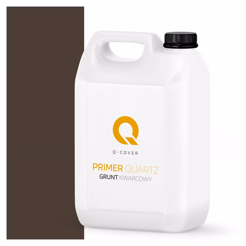 Grunt Kwarcowy pod Tynk Dekoracyjny Q-Cover Ciemnobrązowy D821 3KG