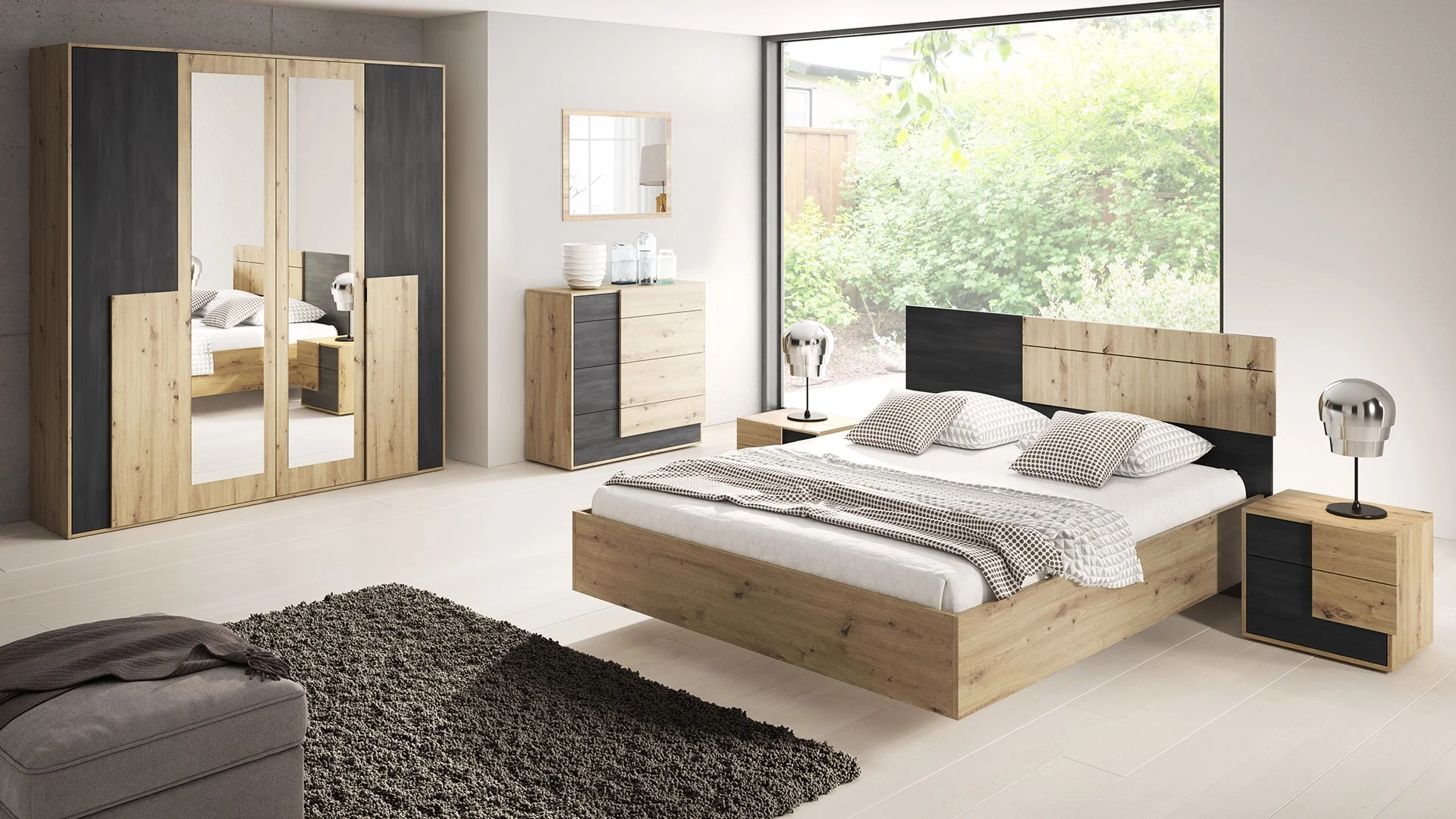Sypialnia BAFRA – zestaw 1
