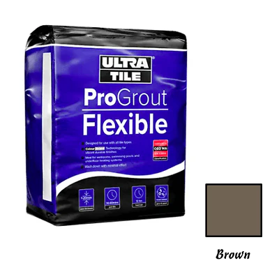 Grout Brown Ultratilefix Progrout Flexible – 3kg