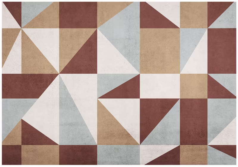 Fototapeta WALLARENA Do Sypialni Salonu Na Flizelinie Art Deco Geometria Abstrakcja Brązowy 416×254 cm 16004VEXXXL 1 szt.