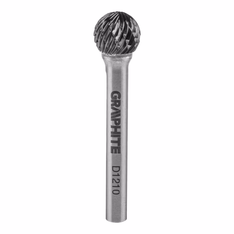 Frez do metalu GRAPHITE typ D (kulisty), 12 x 10 mm, trzpień 6 x 45 mm 1 szt