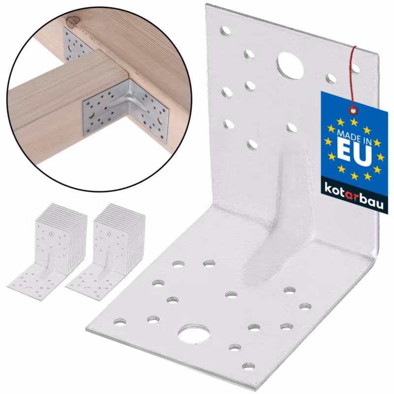 Kątownik łącznik KOTARBAU ciesielski 100x100x80 mm 25 szt.