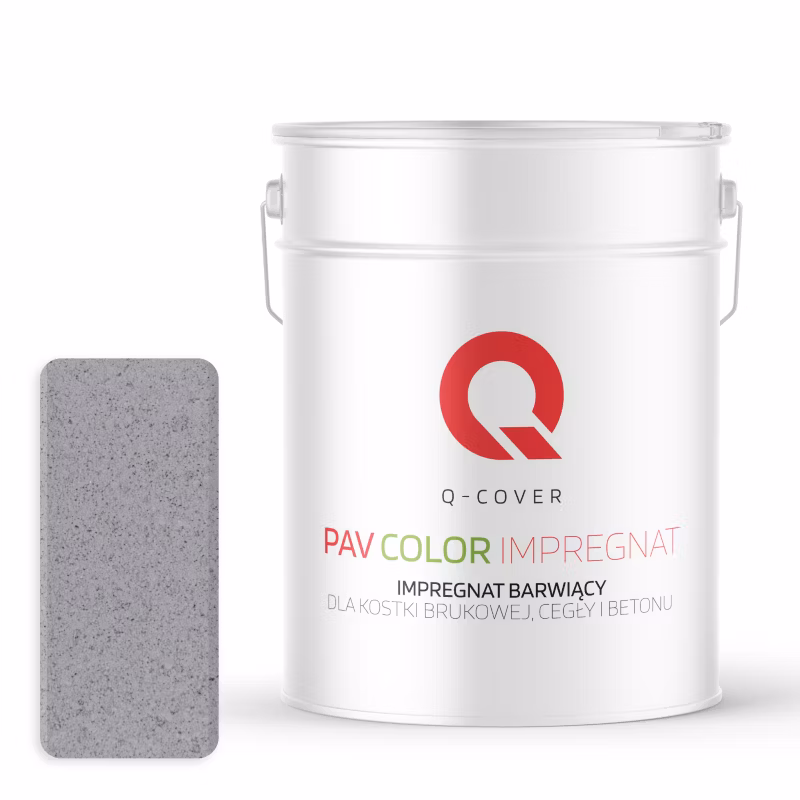 Impregnat Barwiący do Kostki Brukowej Cegły Betonu Q-Cover Szary RAL7045 10L
